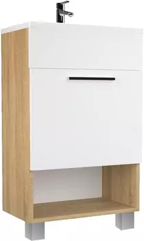 Тумба с раковиной 1MarKa July 50Н напольная, дуб сонома У85933