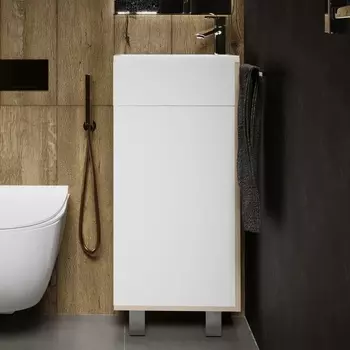 Тумба с раковиной 1MarKa Laura 40Н R, напольная, дуб сонома У85931