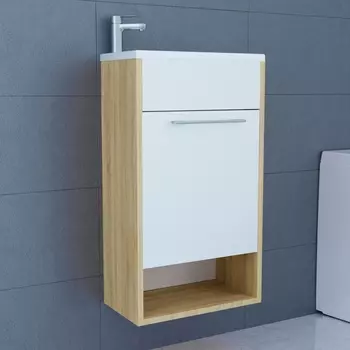 Тумба с раковиной 1MarKa Lira 40П подвесная, дуб сонома У85918