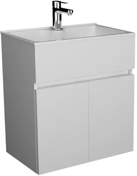 Тумба с раковиной 1MarKa Mira 60 белый глянец У75328