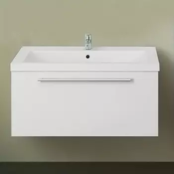 Тумба с раковиной 1MarKa Соната 75П с 1 ящиком, белый глянец