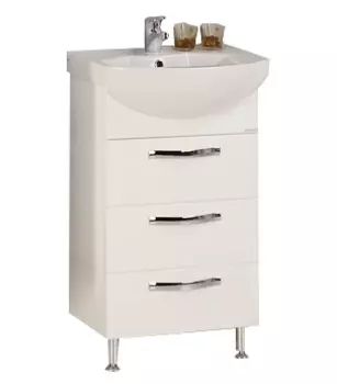 Тумба с раковиной Акватон Ария Н 50 белая