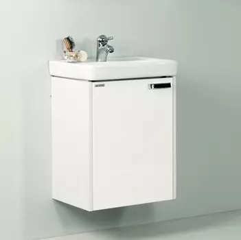 Тумба с раковиной Акватон Йорк 50 М белый/выбеленное дерево