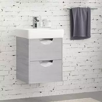 Тумба с раковиной Акватон Сильва 50 дуб фьорд