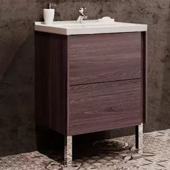 Тумба с раковиной Акватон Стоун 60 грецкий орех