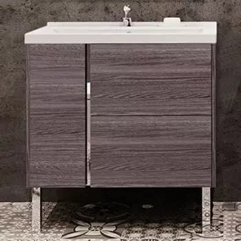 Тумба с раковиной Акватон Стоун 80 грецкий орех