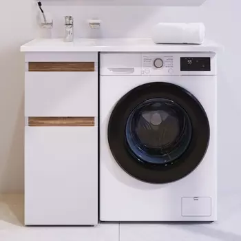 Тумба с раковиной Am.Pm X-Joy 40 L, под стиральную машину
