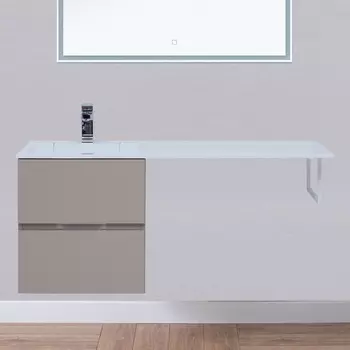 Тумба с раковиной Aquanet Алвита 48 капучино
