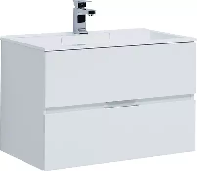 Тумба с раковиной Aquanet Алвита 90 белая