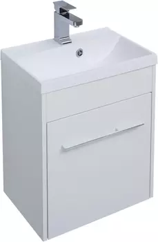 Тумба с раковиной Aquanet Августа 50 белая