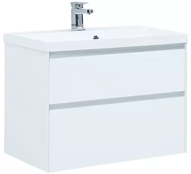 Тумба с раковиной Aquanet Гласс 90