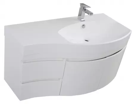 Тумба с раковиной Aquanet Опера 2-115 белая R