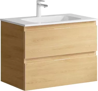 Тумба с раковиной Aqwella 5 stars Accent 75 дуб золотой