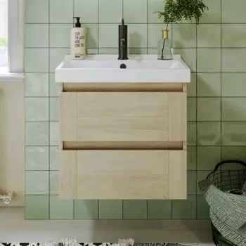 Тумба с раковиной Aqwella Astrid 60 дуб давос