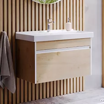 Тумба с раковиной Aqwella Urban 100 подвесная, дуб давос