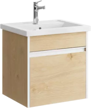 Тумба с раковиной Aqwella Urban 50 подвесная, дуб давос