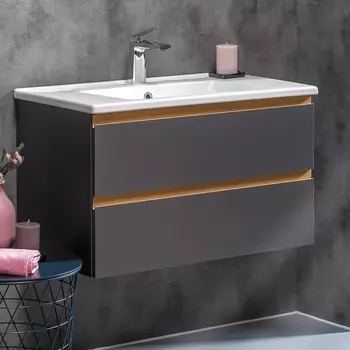 Тумба с раковиной Armadi Art Capolda 85 антрацит