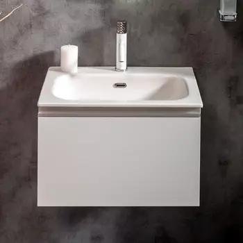 Тумба с раковиной Armadi Art Vallessi 60 белый глянец