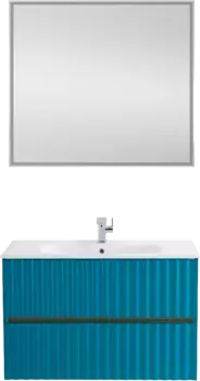 Тумба с раковиной Art&Max Elegant 90 бирюзовая