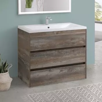 Тумба с раковиной Art&Max Family 100, напольная, Pino Esotica