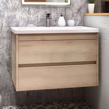 Тумба с раковиной Art&Max Family 90, подвесная, Pino Bianco