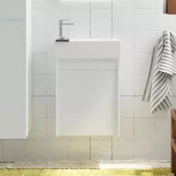 Тумба с раковиной Art&Max Family R, 40, подвесная, Bianco Lucido