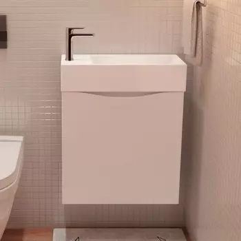 Тумба с раковиной Art&Max Liberty R, 50, подвесная, Bianco Lucido