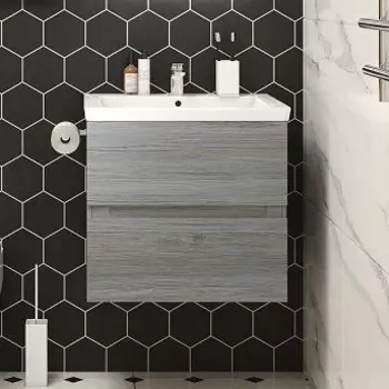 Тумба с раковиной Art&Max Techno подвесная, 70, сосна