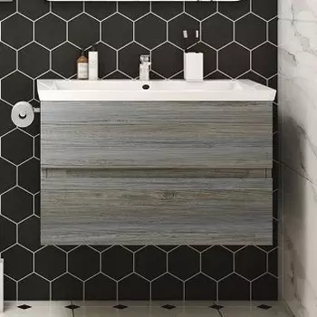 Тумба с раковиной Art&Max Techno подвесная, 90, сосна