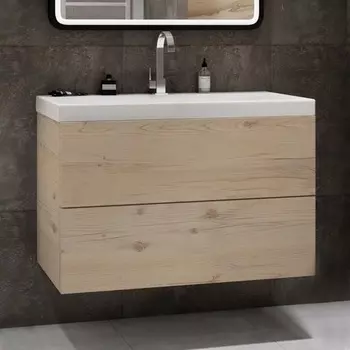 Тумба с раковиной Art&Max Verona-Push 100 гаскон пайн светлый