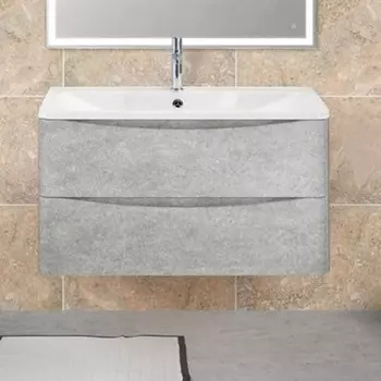 Тумба с раковиной BelBagno Acqua 100 cemento verona grigio