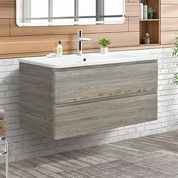 Тумба с раковиной BelBagno Albano-Cer 105 подвесная, pino scania