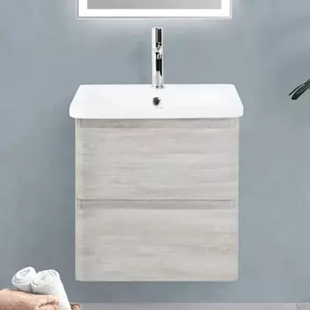 Тумба с раковиной BelBagno Albano-Cer 50 подвесная, rovere vintage bianco
