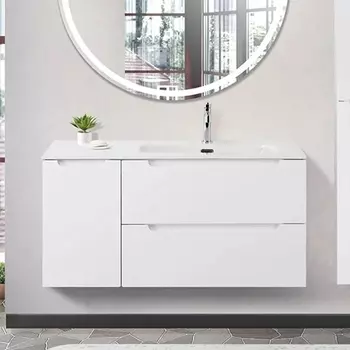 Тумба с раковиной BelBagno Etna 100 R 2 ящика. дверца, bianco lucido