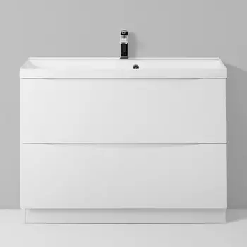 Тумба с раковиной BelBagno Marino 80 bianco lucido, напольная