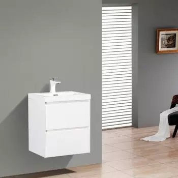 Тумба с раковиной BelBagno Pietra Mini 50 bianco lucido