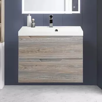 Тумба с раковиной BelBagno Vittoria 70 подвесная, pino