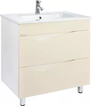 Тумба с раковиной Bellezza Эйфория 85 бежевая