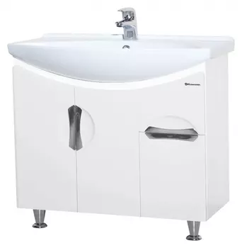 Тумба с раковиной Bellezza Лагуна 75 белая