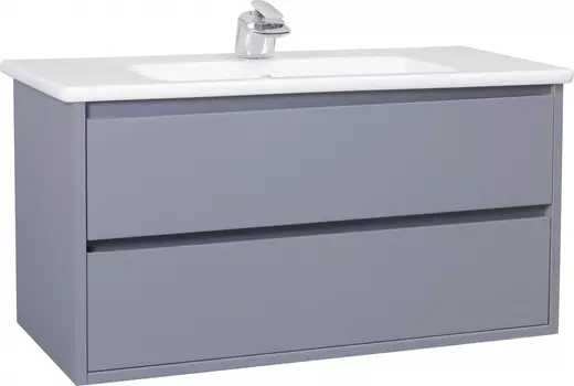 Тумба с раковиной Bellezza Лоренцо 100 серебро