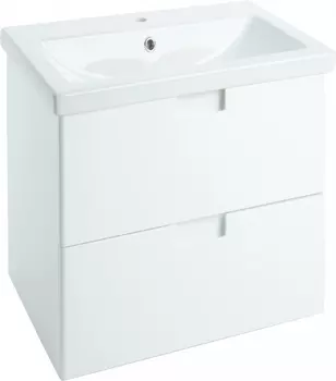 Тумба с раковиной Bellezza Пегас 50 подвесная, белая