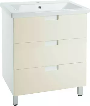 Тумба с раковиной Bellezza Пегас 60 напольная, бежевая