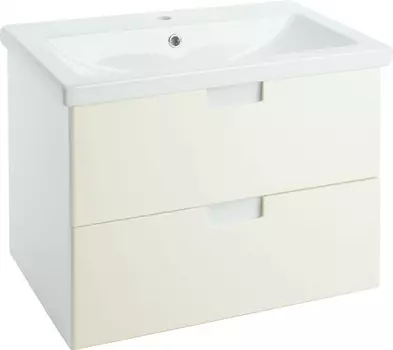 Тумба с раковиной Bellezza Пегас 60 подвесная, бежевая