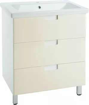 Тумба с раковиной Bellezza Пегас 70 напольная, бежевая