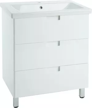 Тумба с раковиной Bellezza Пегас 80 напольная, белая