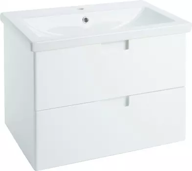 Тумба с раковиной Bellezza Пегас 80 подвесная, белая