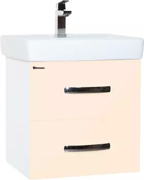 Тумба с раковиной Bellezza Рокко 50 подвесная, бежевая