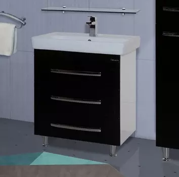 Тумба с раковиной Bellezza Рокко 60 черная