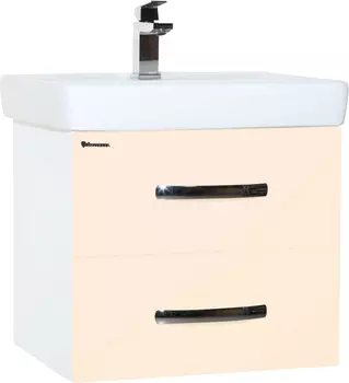 Тумба с раковиной Bellezza Рокко 60 подвесная, бежевая