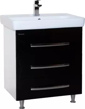 Тумба с раковиной Bellezza Рокко 70 напольная, черная